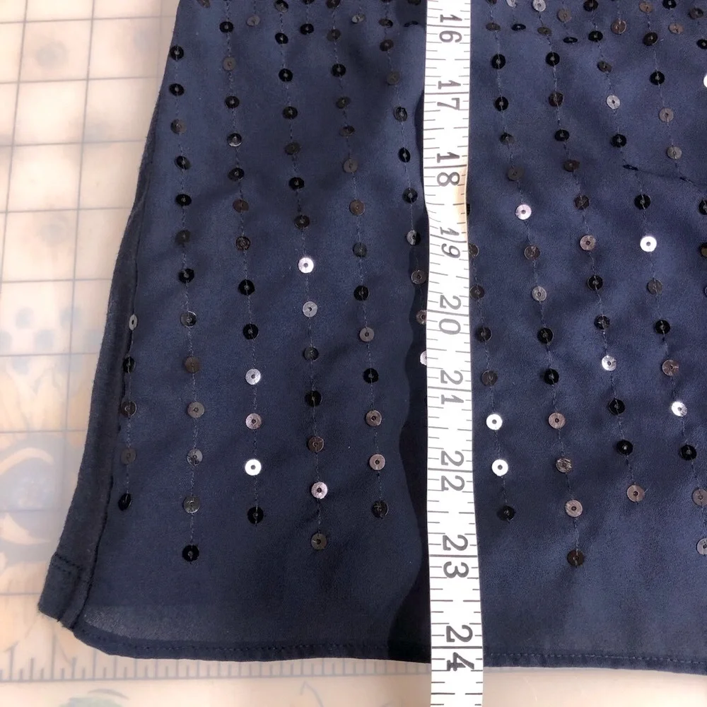 The Limited Navy Sequin Tank Top - Picture 12 of 16